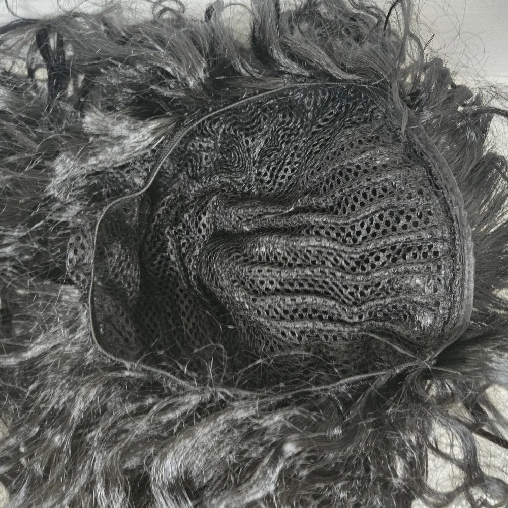 Black Rocker Wig - Picture 3 of 4